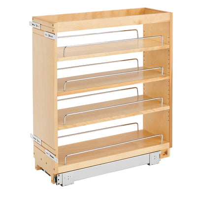 Rev-A-Shelf 8" Pull Out Kitchen Cabinet Organizer Pantry Spice Rack, 448-BC-8C