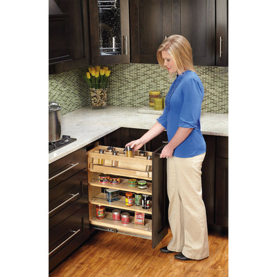 Rev-A-Shelf 448-BC-8C 8" Pullout Cabinet Organizer Rack (Certified Refurbished)