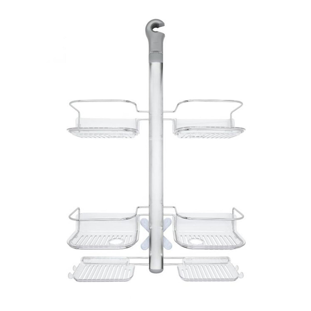 OXO Stainless Steel Shower Caddy w/ Hose Keeper Handheld Shower Head (For Parts)
