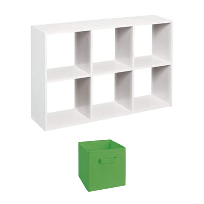 Closetmaid Decorative Stackable Mini Cube Organizer and 1 Fabric Storage Cube - VMInnovations