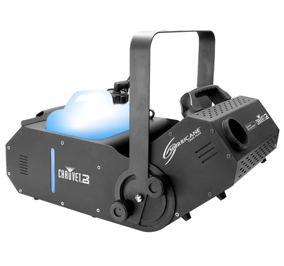 Chauvet DJ Hurricane 1800 FLEX DMX Fog Machine + 24 Inch Black Light (2 Pack) - VMInnovations