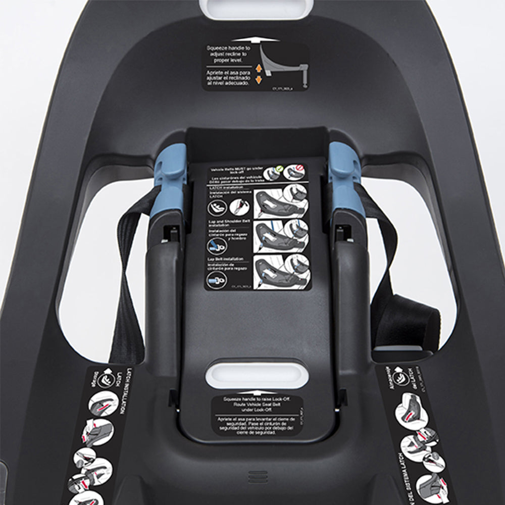 Cybex Aton M Rear Facing Infant Car Seat with SafeLock Base, Blue (Open Box)