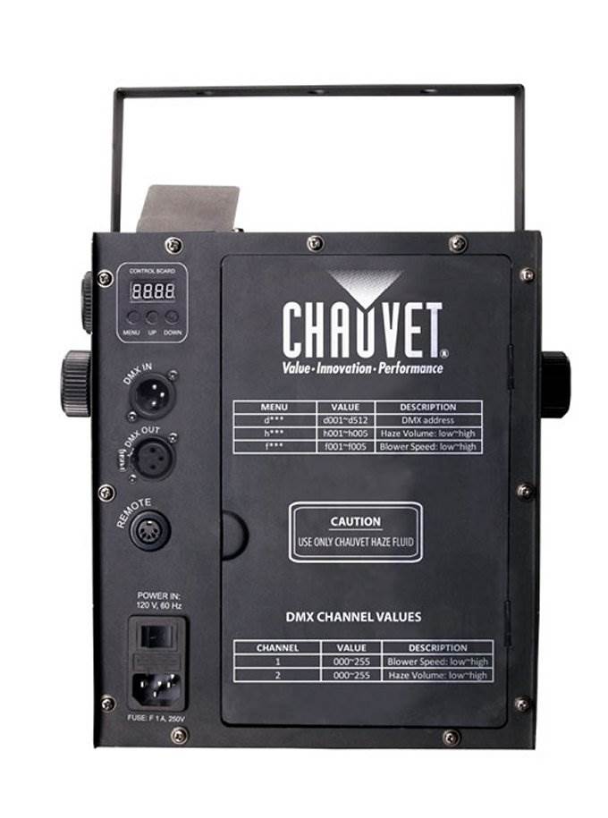 CHAUVET Fog Machine w/ Mini Strobe Light Effect, Black Light & Fog Fluid - VMInnovations