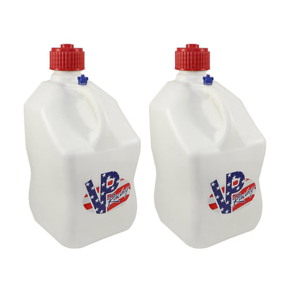 VP Racing Fuels Motorsport 5.5 Gallon Plastic Utility Jugs, Patriotic (2 Pack)