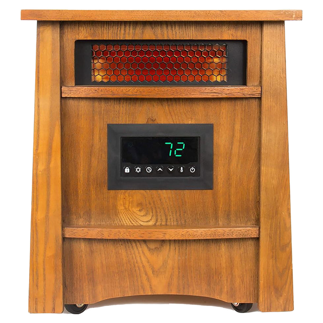 LifeSmart 8 Element Portable Electric Infrared Quartz Space Heater, Indoor(Used)