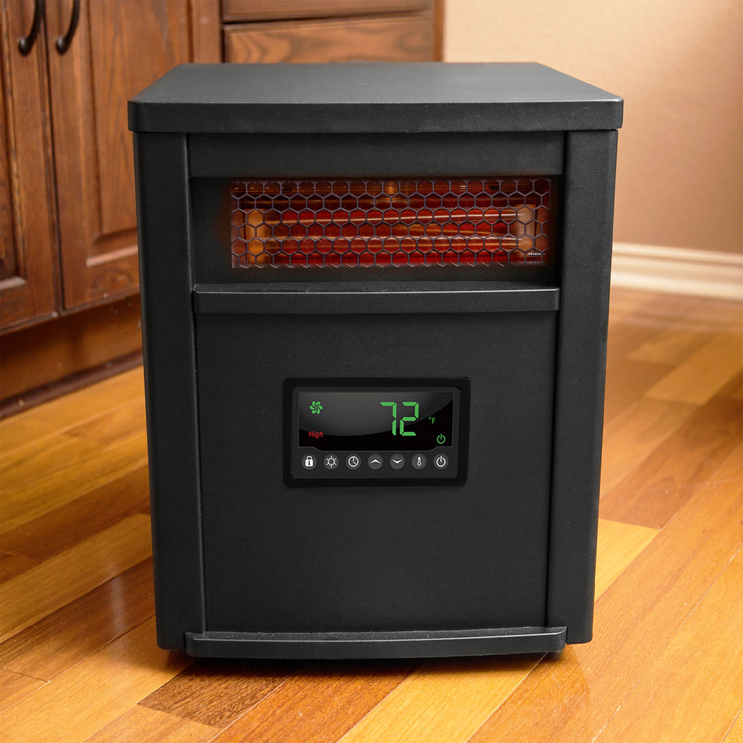 LifeSmart LifePro 8 Element 1500W Electric Infrared Quartz Indoor Space Heater