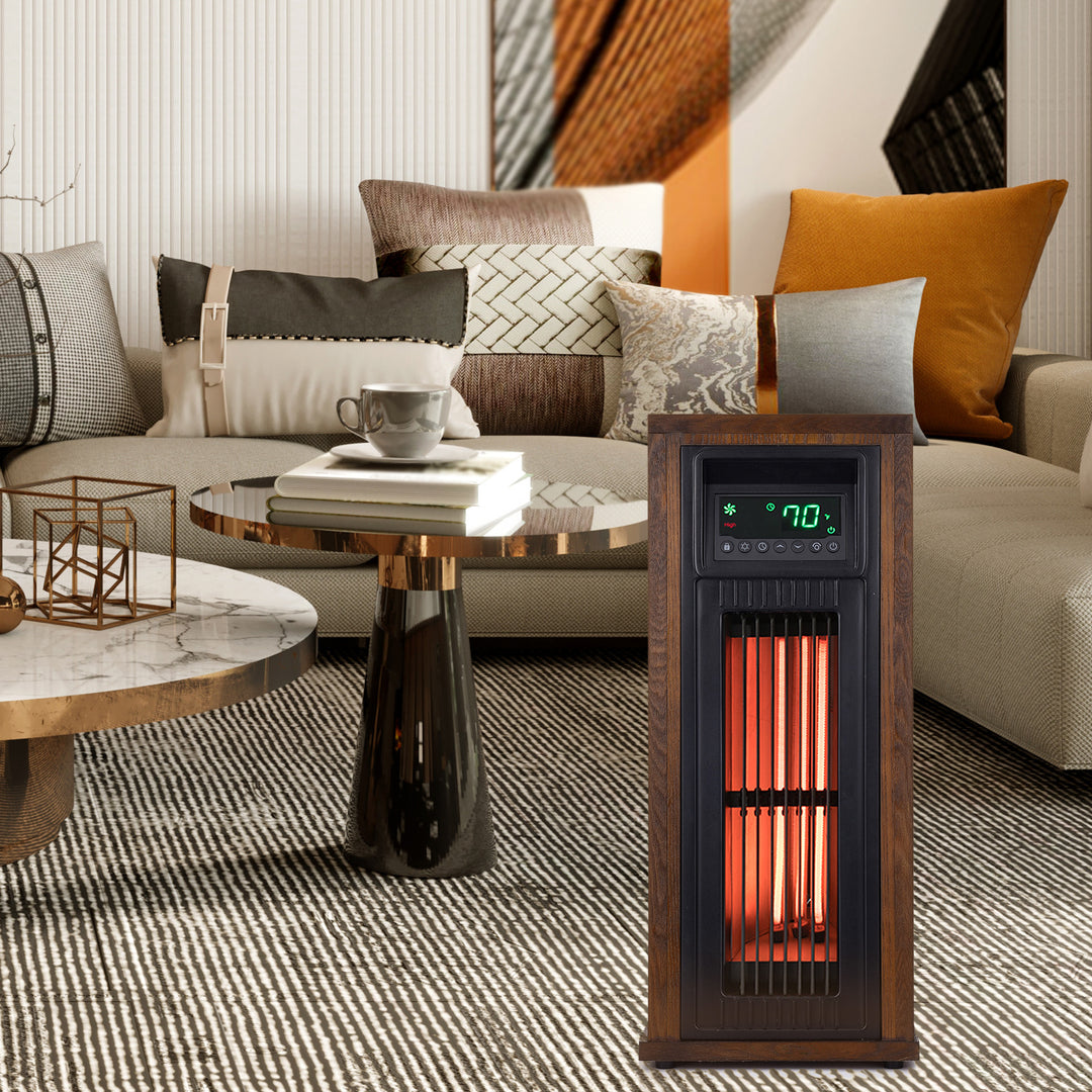 LifeSmart LifePro 1500W Portable Indoor 23" Infrared Quartz Tower Space Heater - VMInnovations