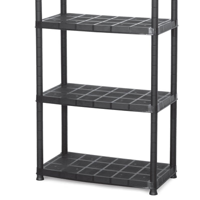 Ram Quality Products Platin 15 inch 5 Tier Plastic Storage Shelves (For Parts)