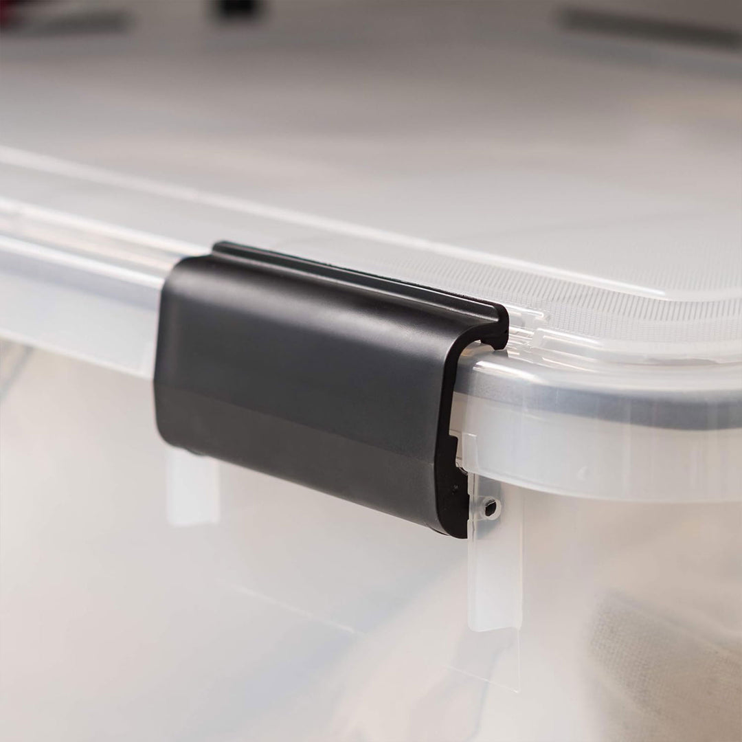 IRIS USA 110559 62.8 Quart Weathertight Plastic Storage Box, Clear (Open Box)