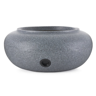 HC Companies 21" Decorative Plastic Garden Hose Storage Pot, Granite (Open Box) - VMInnovations