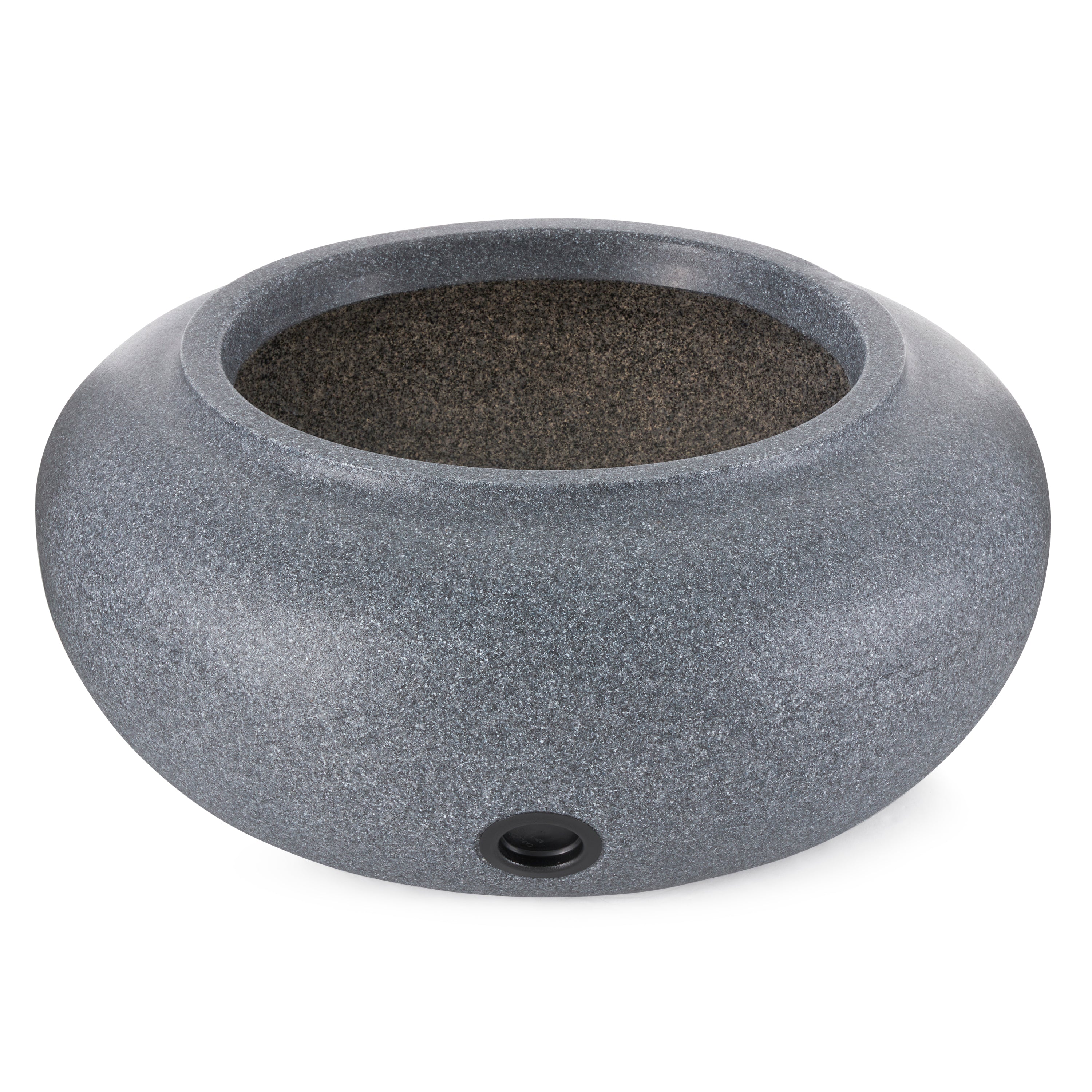 HC Companies 21" Decorative Plastic Garden Hose Storage Pot, Granite (Open Box) - VMInnovations