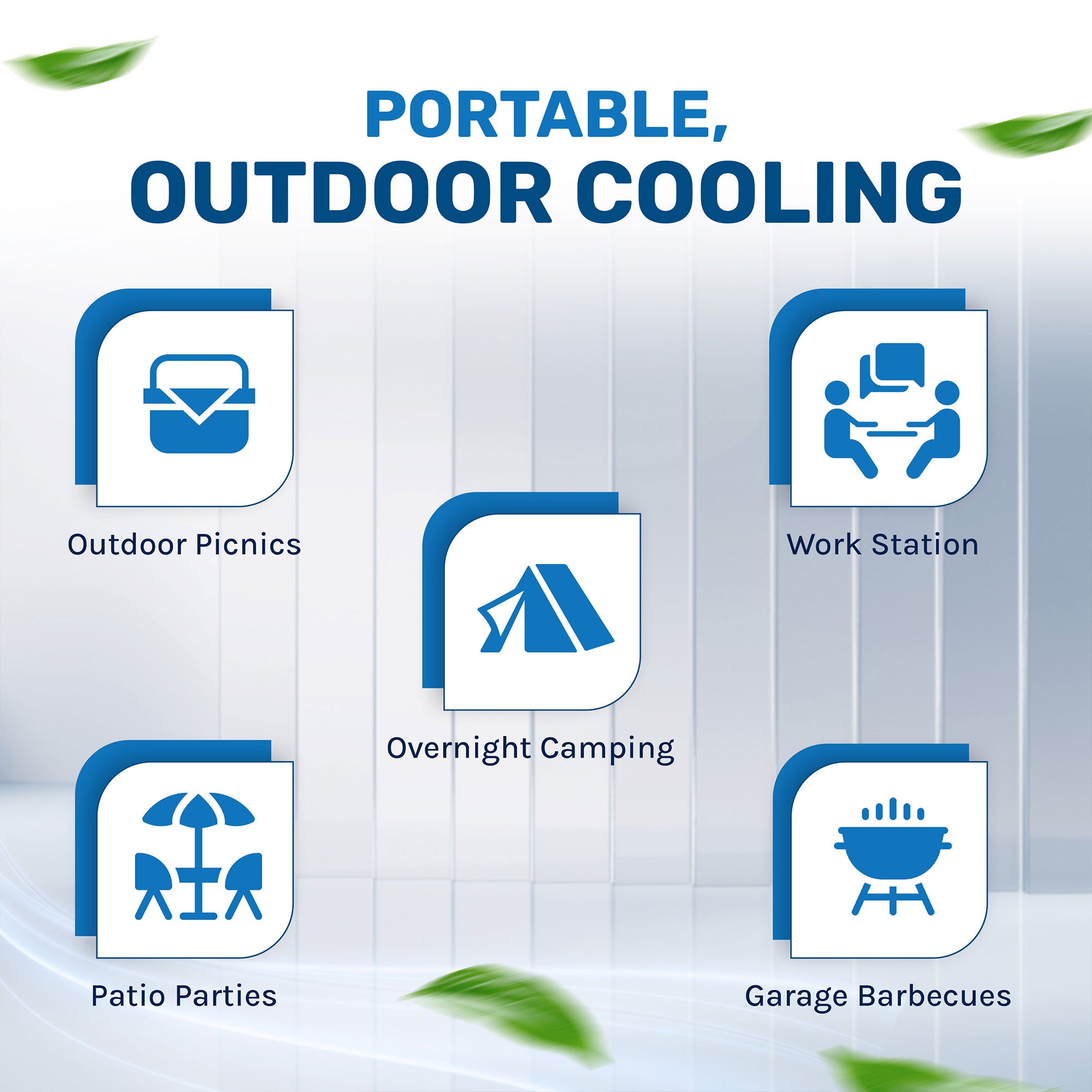 Hessaire MC61M Indoor/Outdoor Portable 1,600 Sq Ft Evaporative Swamp Air Cooler