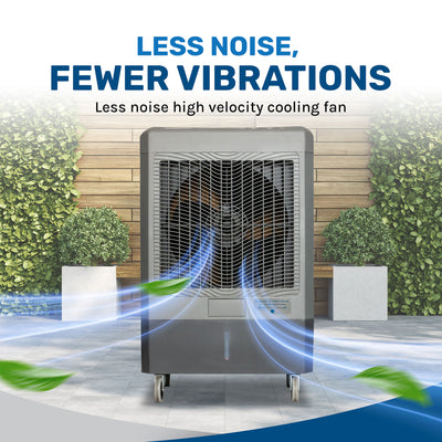 Hessaire MC61M Indoor/Outdoor Portable 1,600 Sq Ft Evaporative Swamp Air Cooler