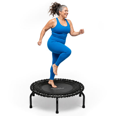 JumpSport 220 Home Fitness Rebounder Mini Trampoline and DVD, Black (Open Box)