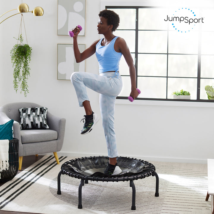 JumpSport 220 in-Home Cardio Fitness Rebounder, 39" Mini Trampoline (Open Box)