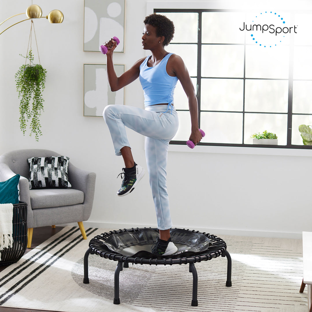 JumpSport 220 Small Rebounder for Adults, 39" ESSENTIAL Home Fitness Trampoline