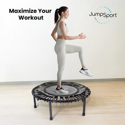JumpSport 230F Folding Fitness Rebounder Trampoline for In Home Cardio Fitness - VMInnovations