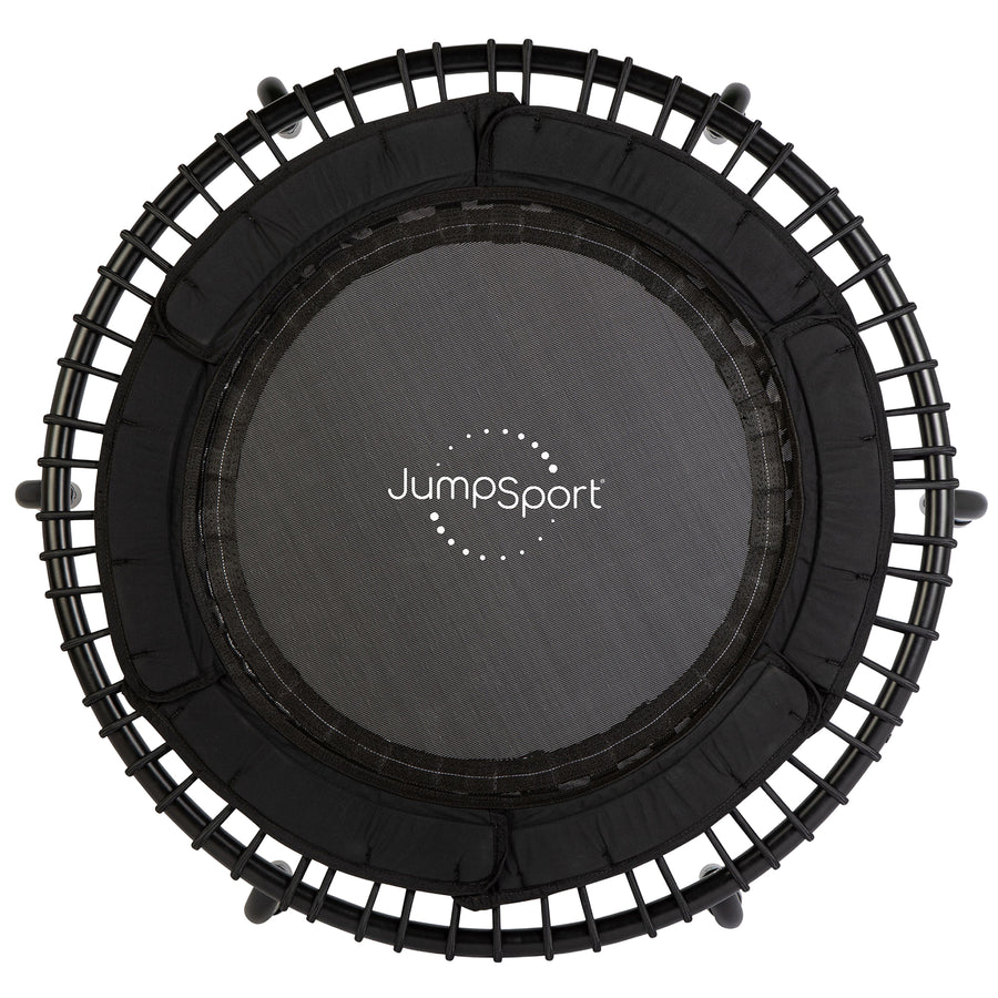 JumpSport 250 Workout Rebounder for Adults, 39" Mini Fitness Trampoline, Black - VMInnovations