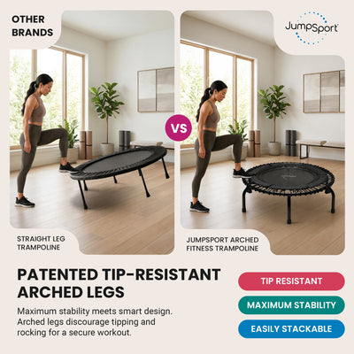 JumpSport 250 Fitness Rebounder Mini Trampoline for In Home Fitness (For Parts)