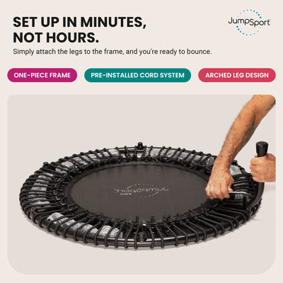 JumpSport 250 Fitness Rebounder Mini Trampoline for In Home Fitness (For Parts)