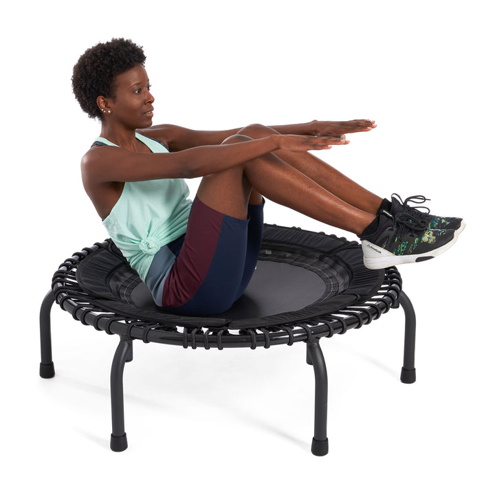 JumpSport Workout Rebounder for Adults, 39" Mini Fitness Trampoline, Teal (Used)