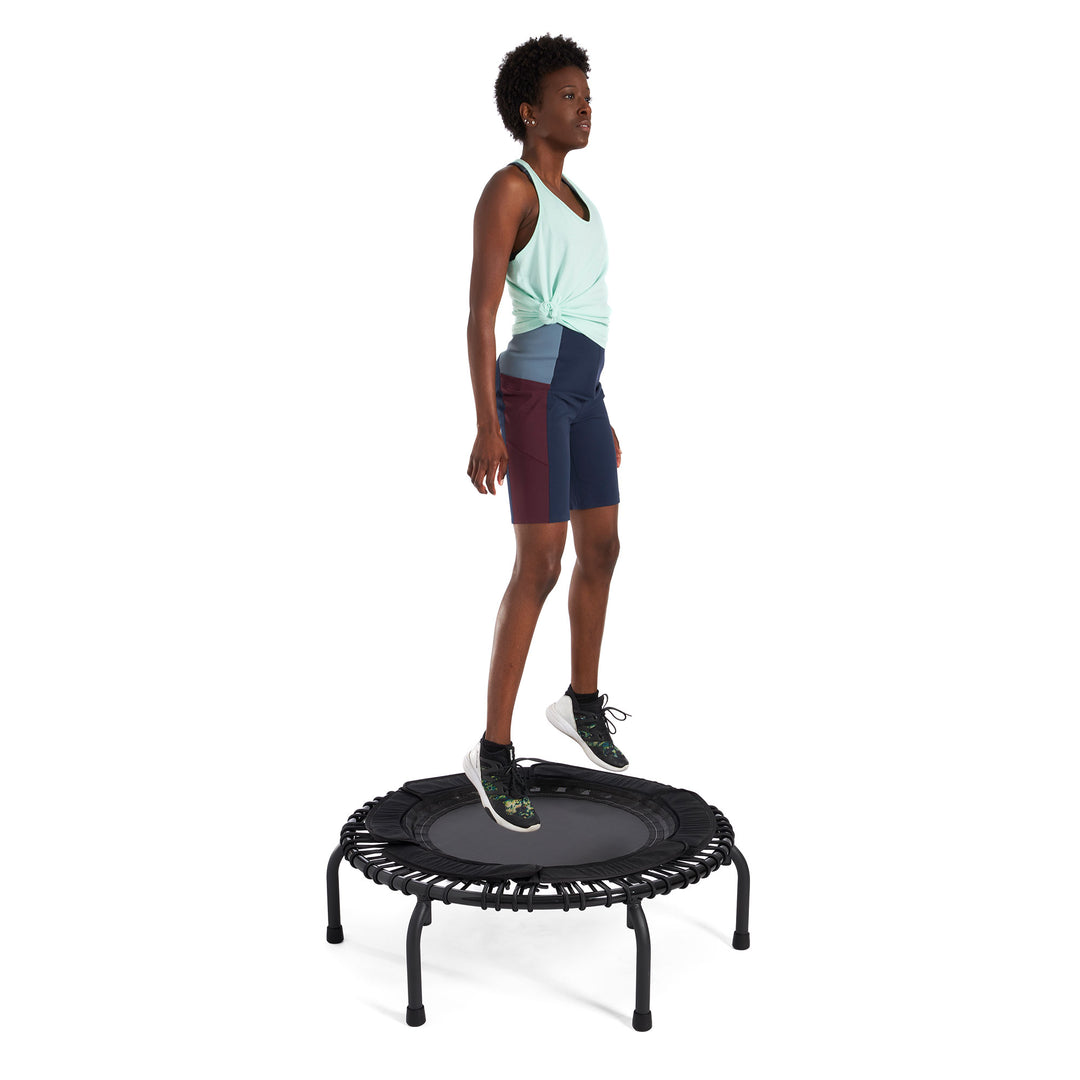 JumpSport 250 Workout Rebounder, 39" Fitness Trampoline, Teal (For Parts)