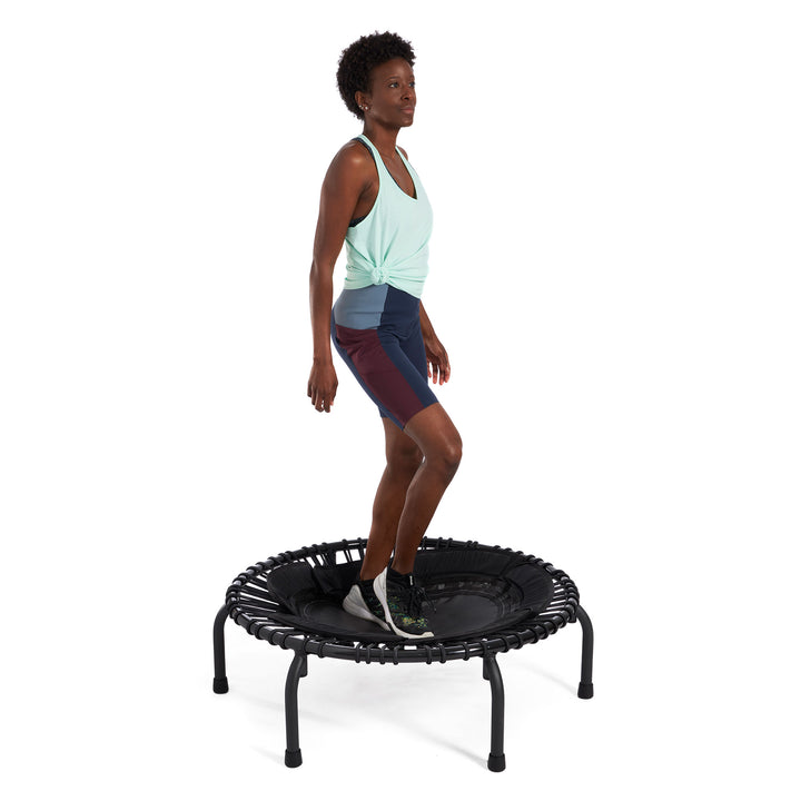 JumpSport Workout Rebounder for Adults, 39" Mini Fitness Trampoline, Teal (Used)