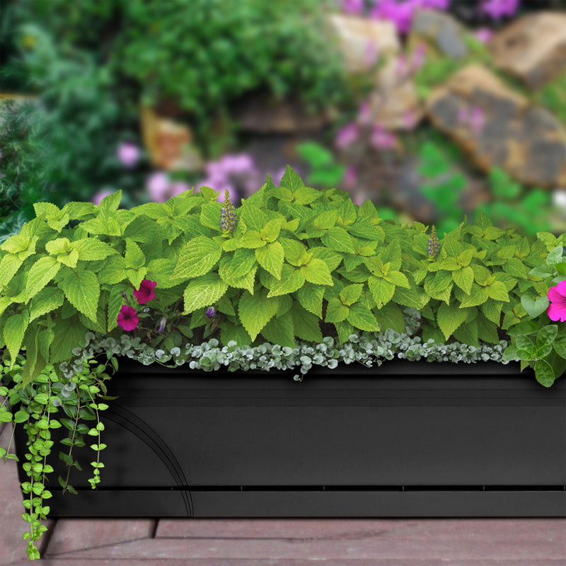 Southern Patio 36 Inch Hanging Windowsill Garden Box Planter, Black (Open Box)