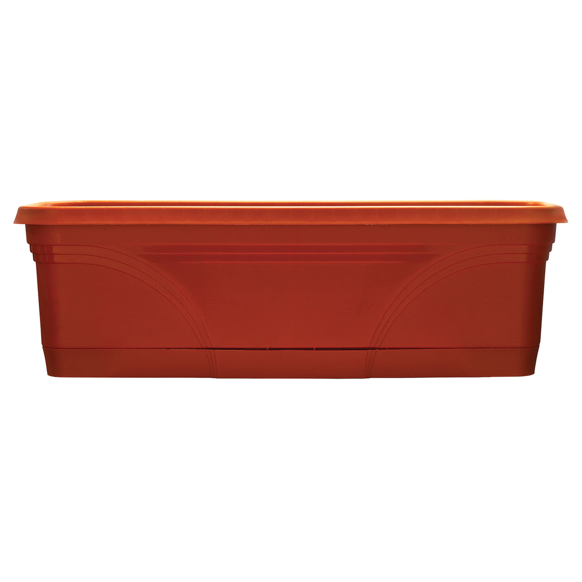 Southern Patio 36 Inch Medallion Hanging Garden Box Planter, Terracotta (2 Pack)
