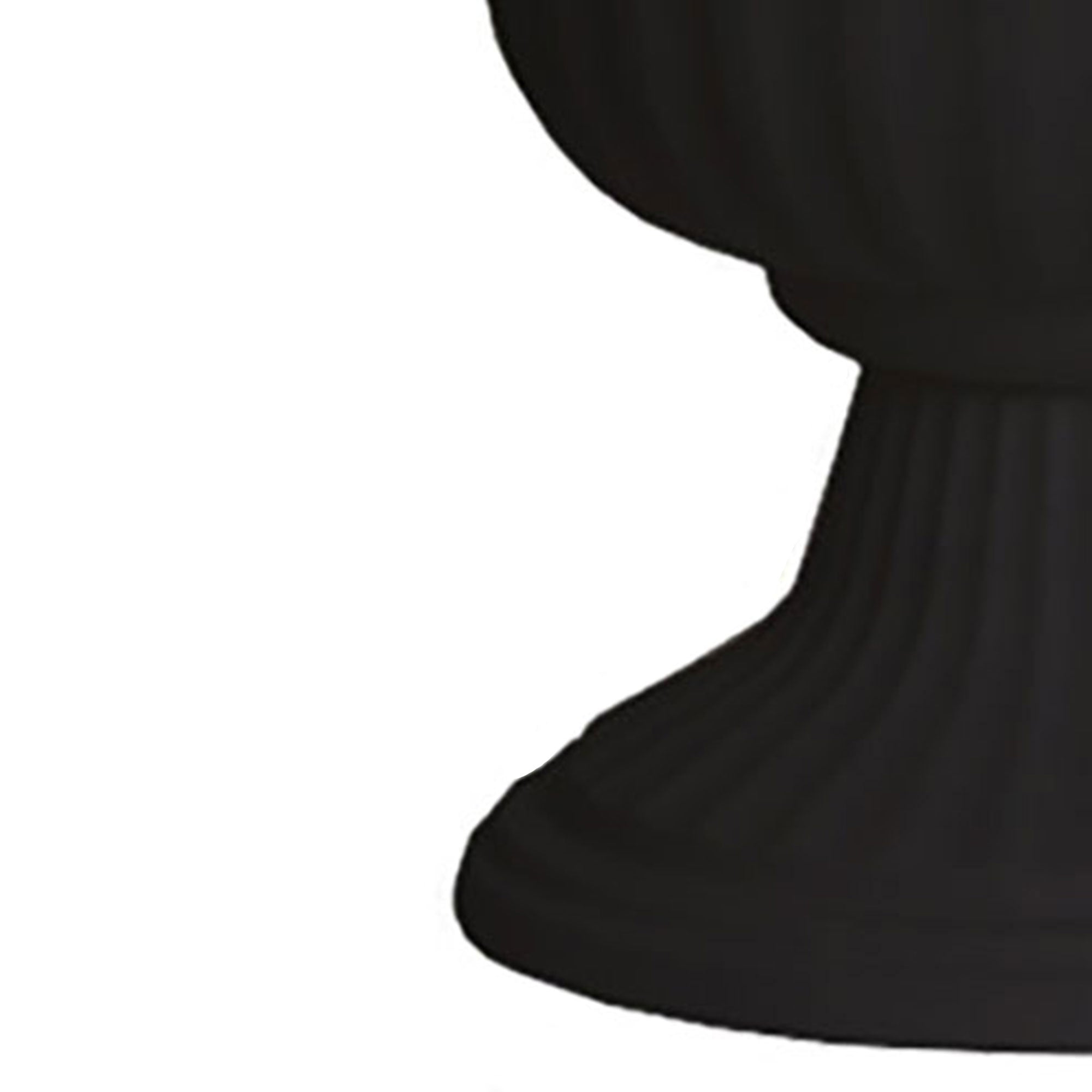 Southern Patio Large 14 In Lightweight Resin Utopian Urn Planter, Black (Used) - VMInnovations
