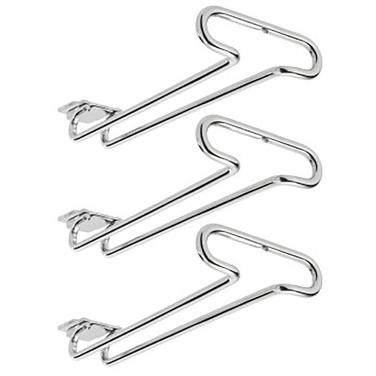 Rev-A-Shelf Inch Under Cabinet Wine Glass & Stemware Holder, Chrome (3 Pack)
