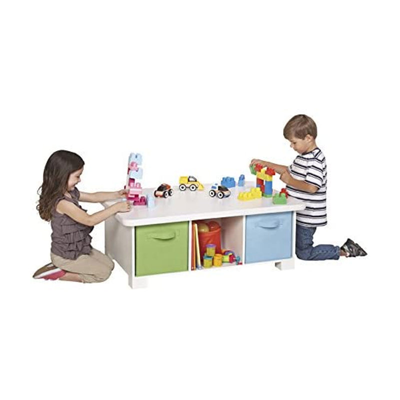 ClosetMaid Toddler Kids Desk Activity Table w/ Storage, White (For Parts)