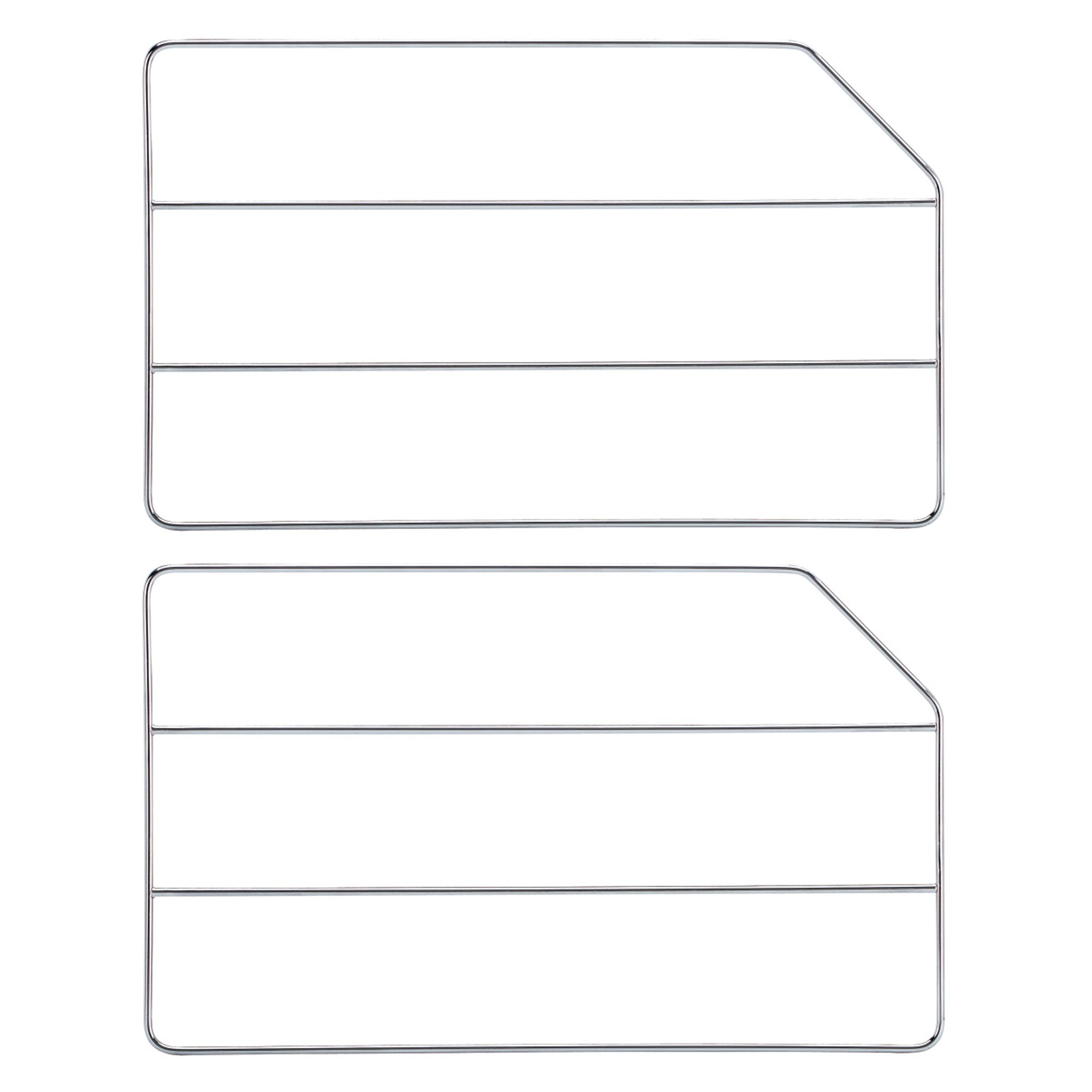 Rev-A-Shelf 597-12CR-52 12" Baking Sheet Cabinet Organizer, Chrome (2 Pack) - VMInnovations
