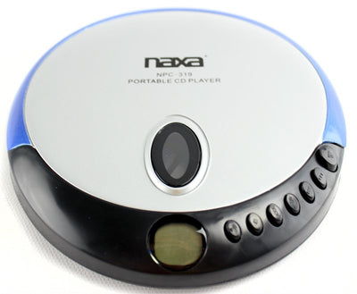 Naxa NX-319 Portable CD Player w/ Earbuds Blue NPC-319