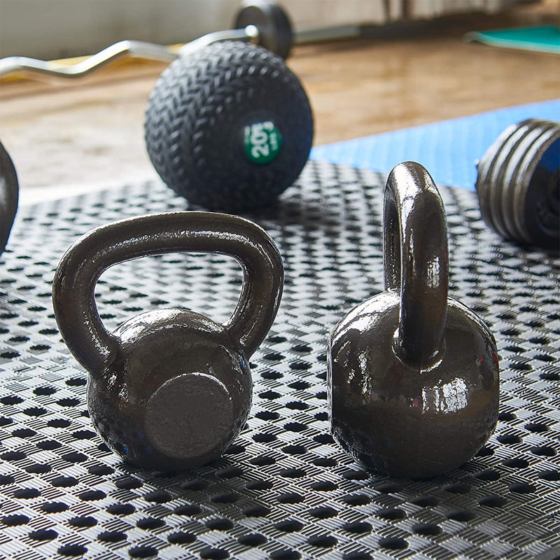 Everyday Essentials 15 Lb Full Body Exercise Strength Training Kettlebell Weight