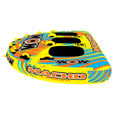 Wow Macho Combo Inflatable 3 Person Multiple Riding Positions Towable Water Tube