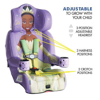 KidsEmbrace Disney Princess Tiana Combination 5 Point Harness Booster Car Seat - VMInnovations