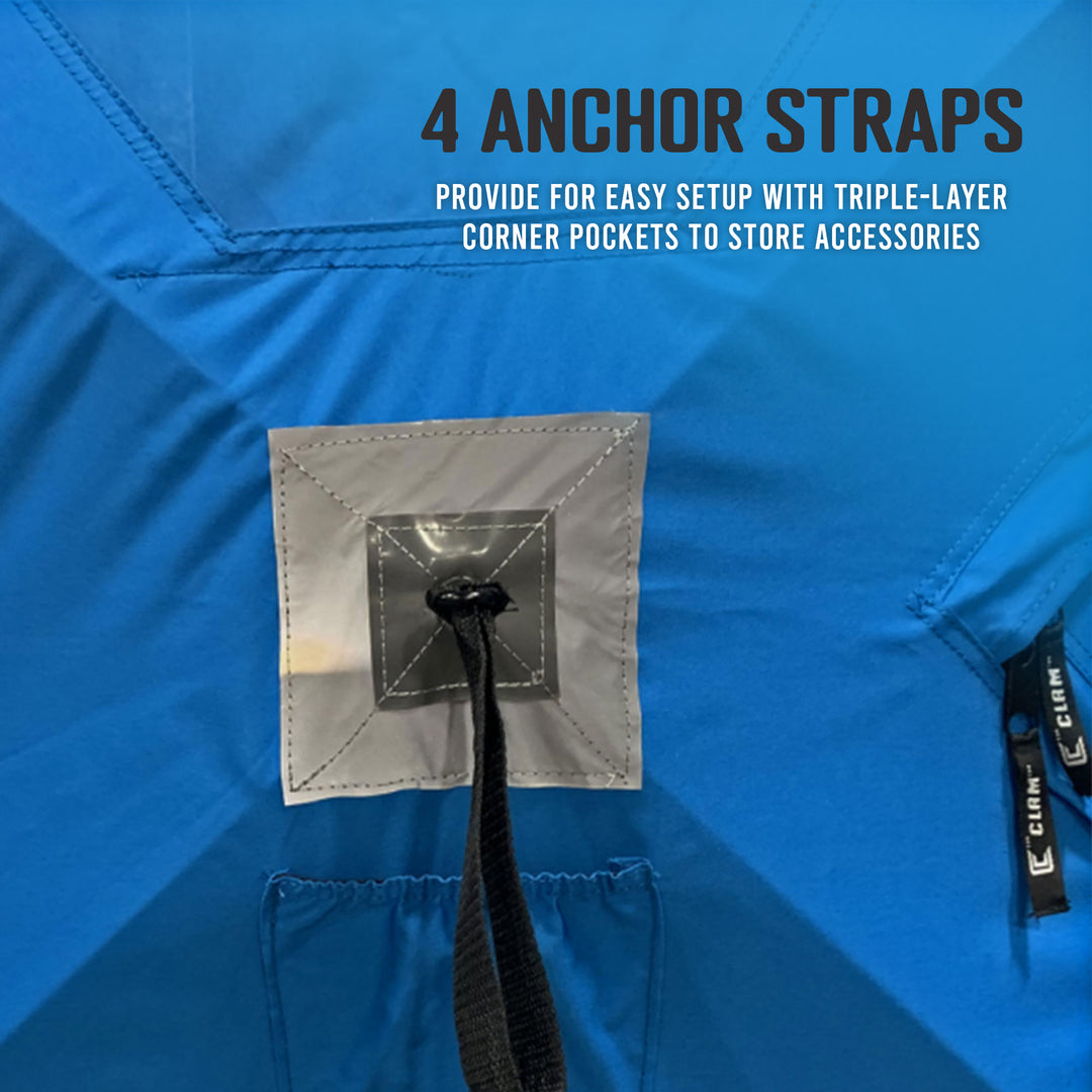Clam 14475 C-360 6 Foot Pop Up Ice Fishing Thermal Hub Shelter Tent (Open Box) - VMInnovations