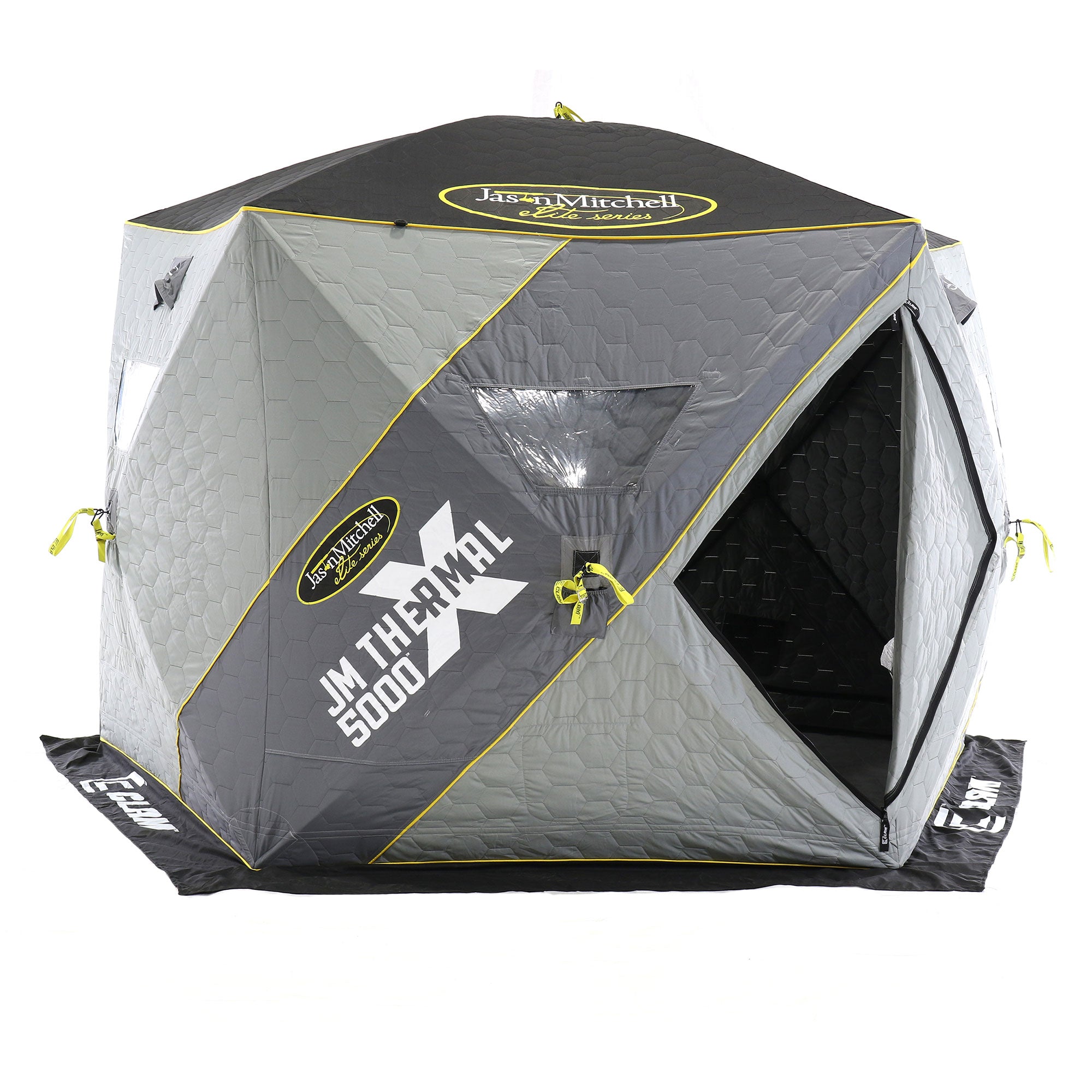CLAM Portable 9 Ft Jason Mitchell X5000 Ice Fish Thermal Hub Shelter Tent (Used) - VMInnovations
