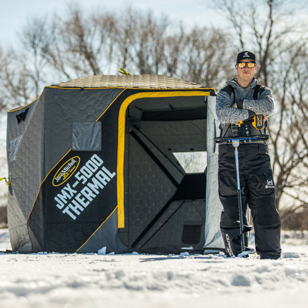 Clam Jason Mitchell X5000 Thermal Pop Up Ice Fishing Shelter Tent (Open Box)