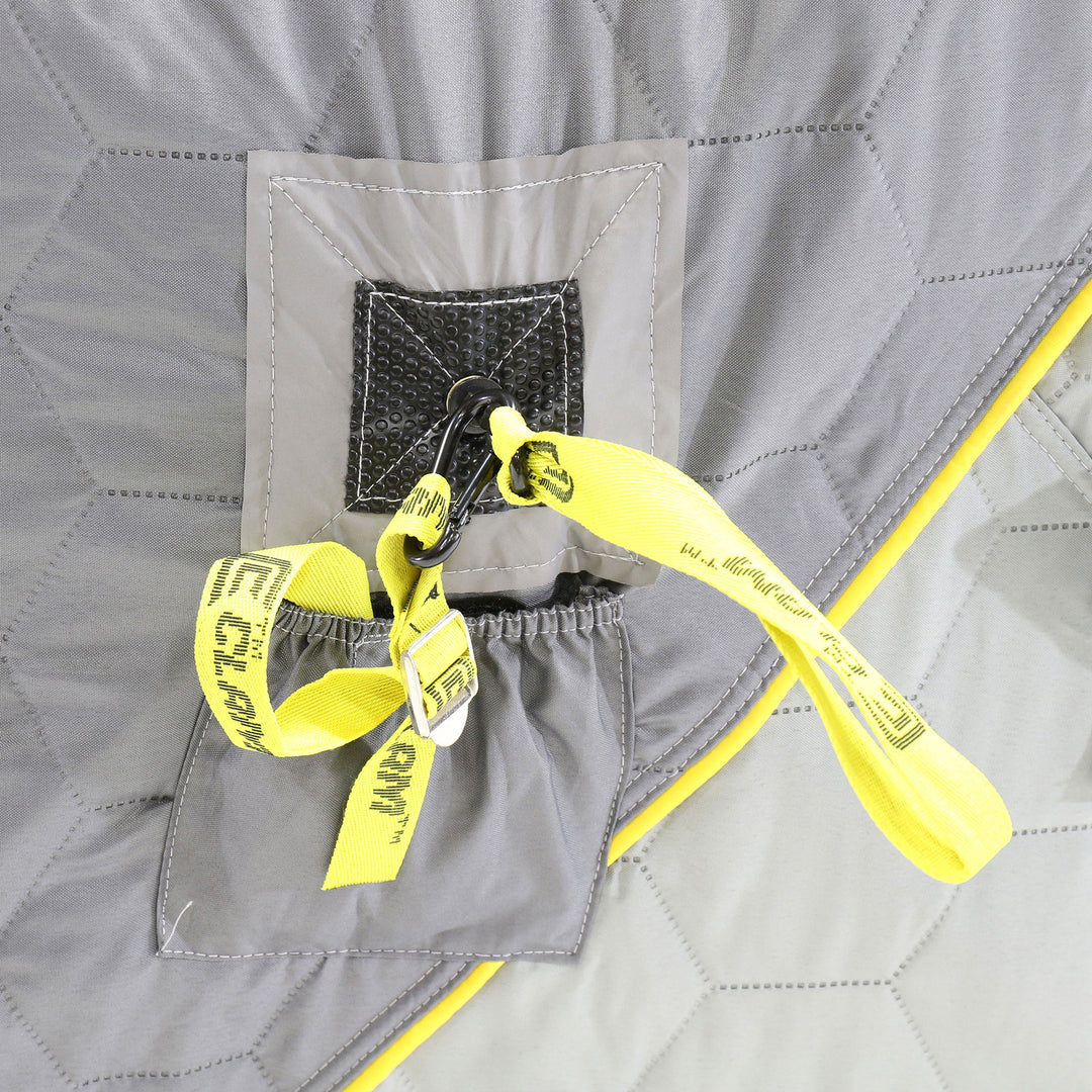 CLAM Portable 9 Ft Jason Mitchell X5000 Ice Fish Thermal Hub Shelter Tent (Used)