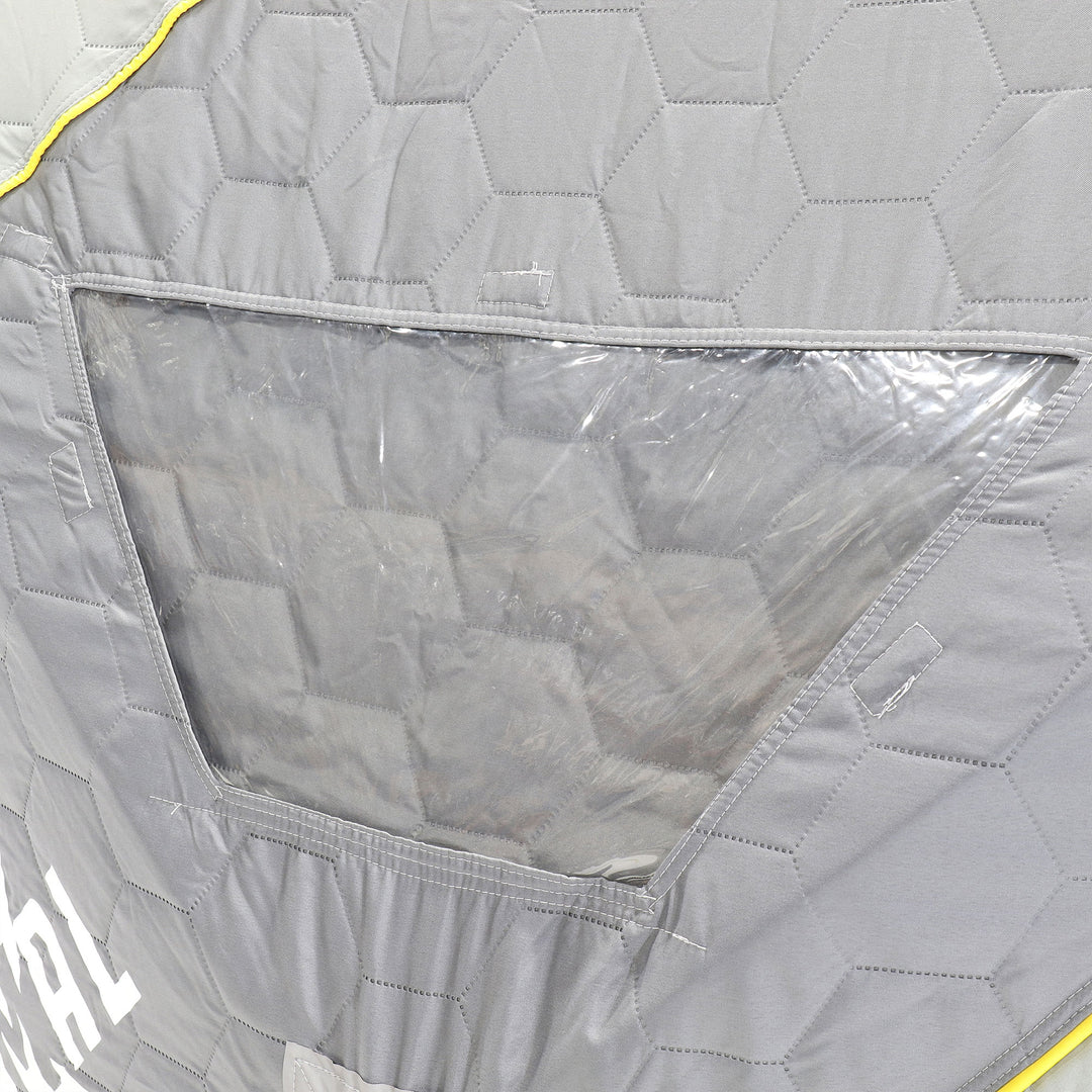 CLAM Portable 9 Ft Jason Mitchell X5000 Ice Fish Thermal Hub Shelter Tent (Used)