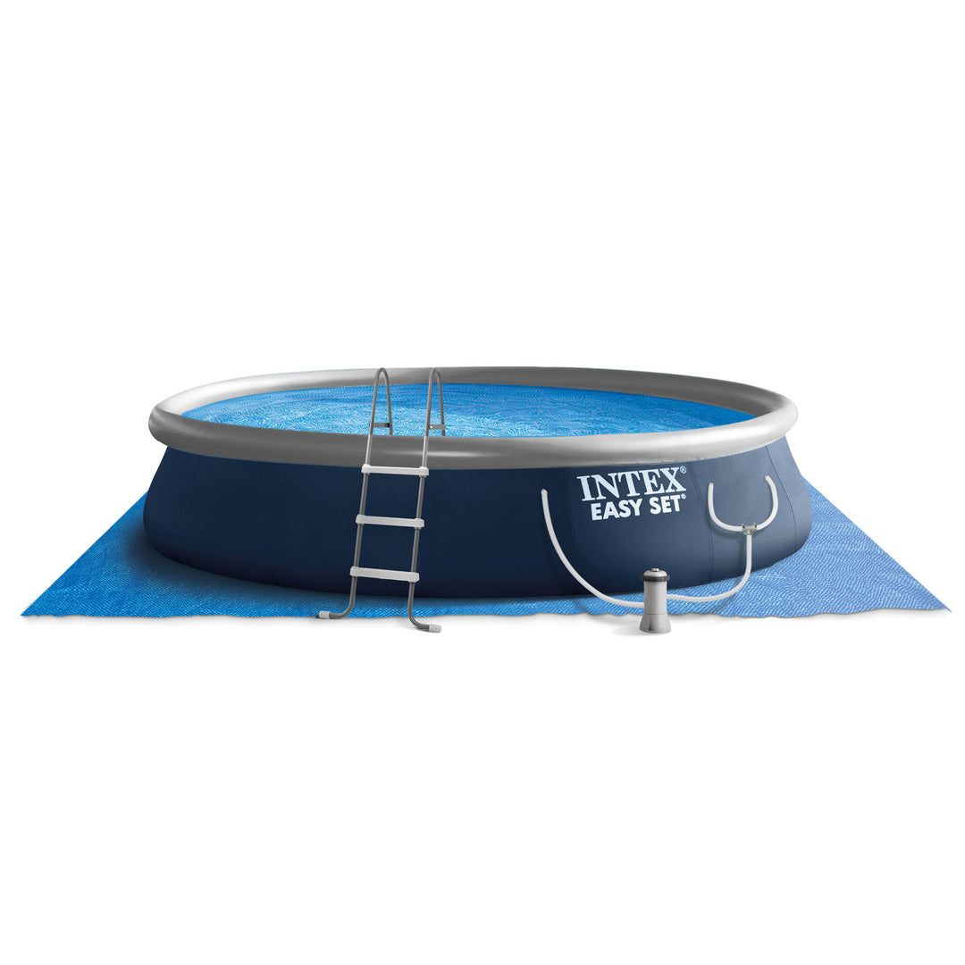 Intex 15ft x 42in Easy Set Inflatable Swimming Pool w/ Ladder, Pump (Used) - VMInnovations