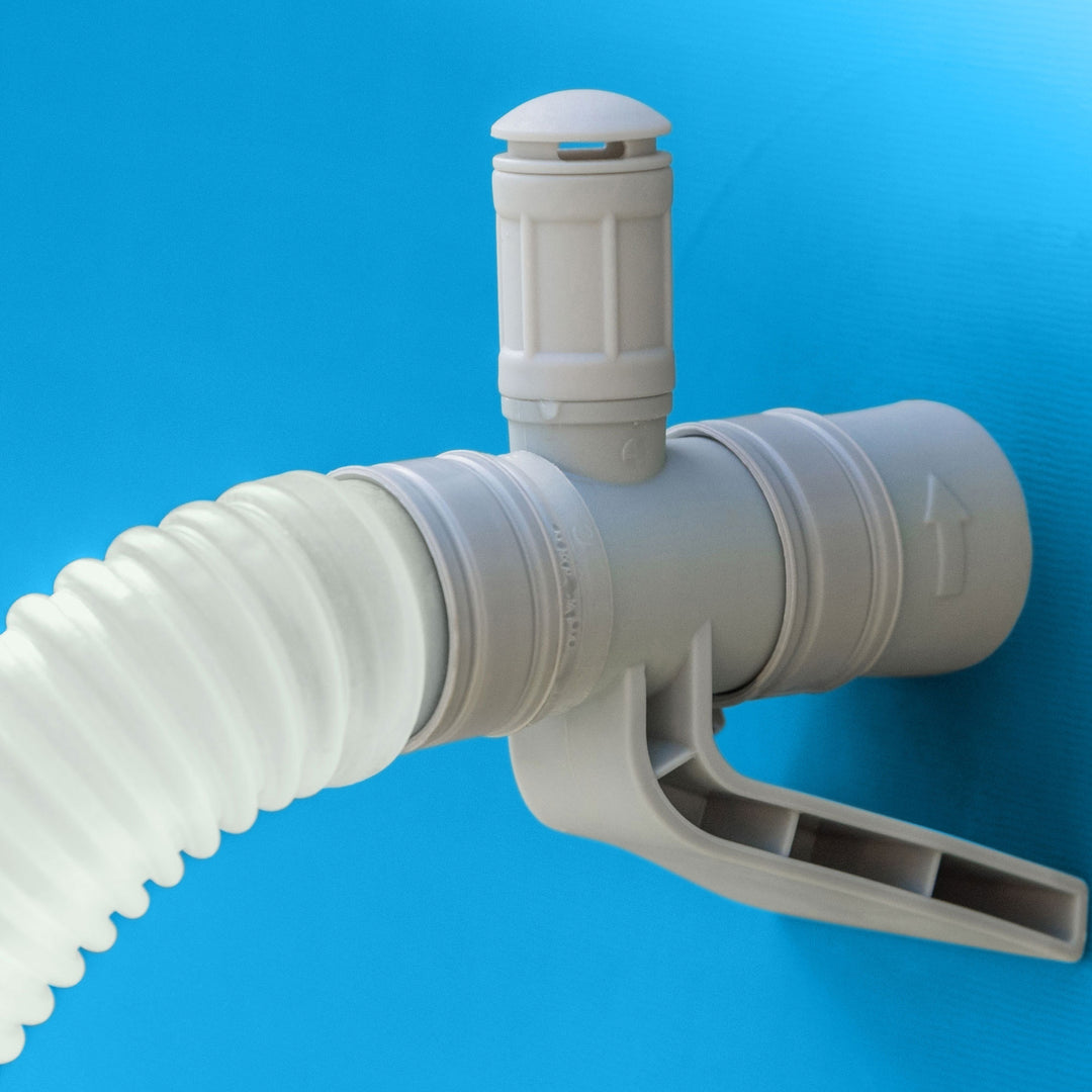 Intex 15ft x 42in Easy Inflatable Above Ground Pool w/ Ladder, Pump (For Parts) - VMInnovations