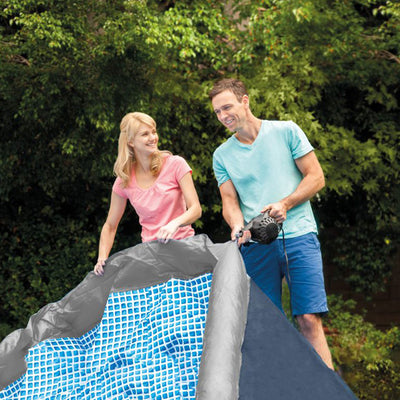 Intex Easy Set 15ft x 42in Inflatable Above Ground Pool w/ Pump (Damaged)