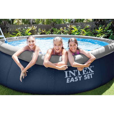 Intex 15ft x 42in Easy Set Inflatable Swimming Pool w/ Ladder, Pump (Used)