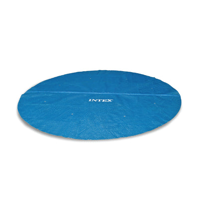 Intex 28014E 16 Ft Above Ground Pool Solar Cover with Carry Bag, Blue (Open Box) - VMInnovations