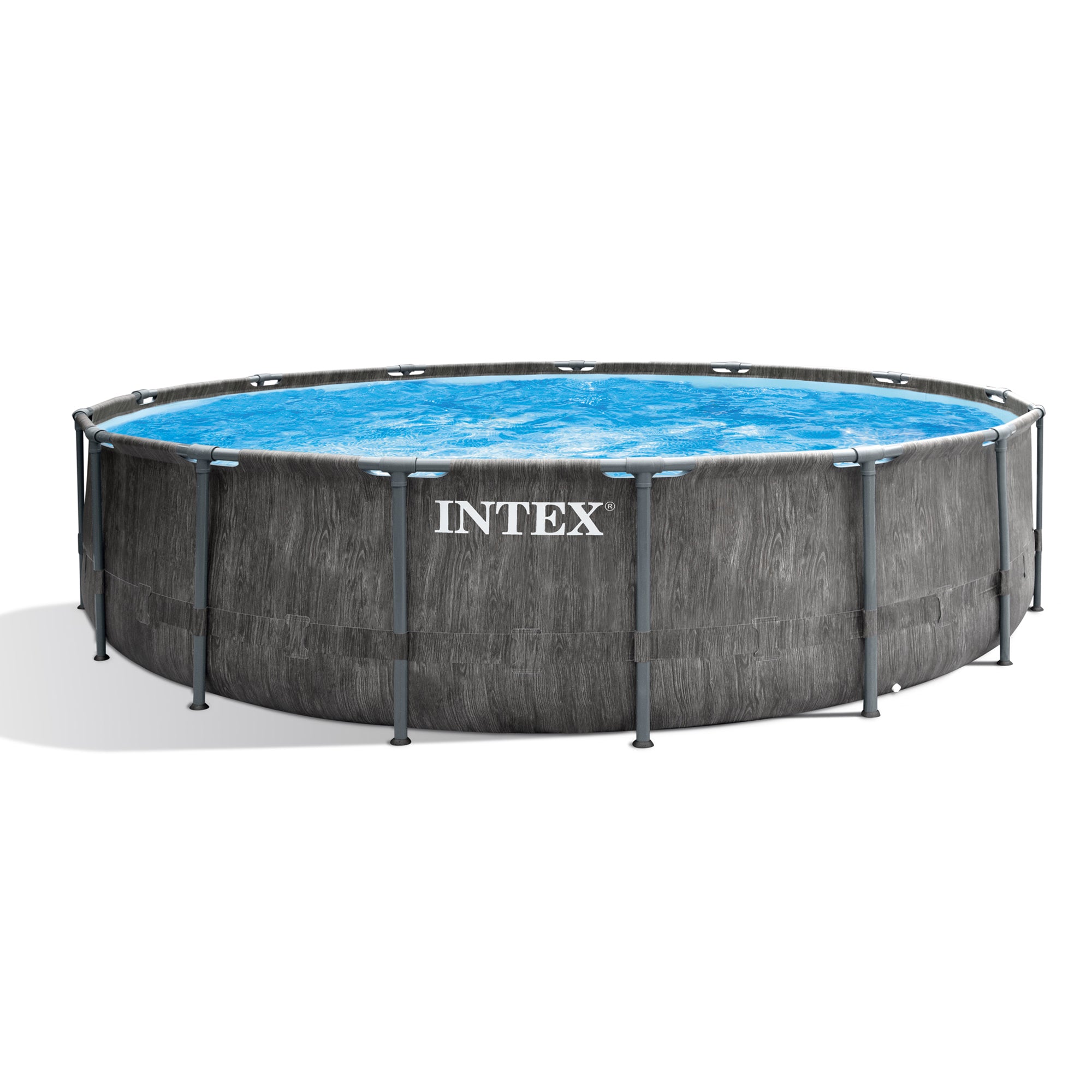 Intex 15ftx48in Prism Steel Frame Pool Set with Cover, Ladder & Pump (For Parts) - VMInnovations