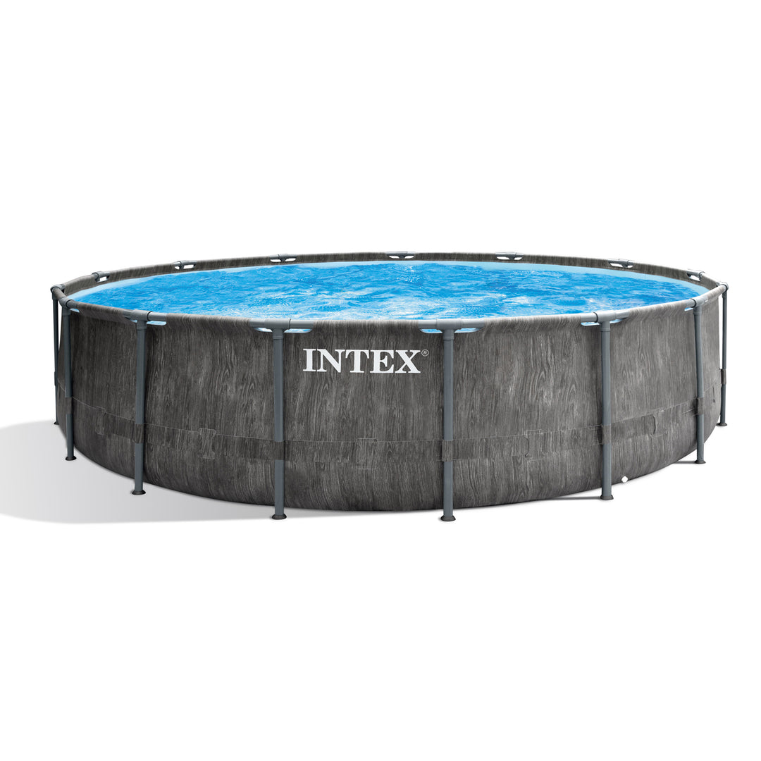 Intex 15ft x 48in Prism Steel Frame Pool Set with Cover, Ladder, & Pump (Used) - VMInnovations