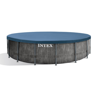 Intex 15ft x 48in Prism Steel Frame Pool Set with Cover, Ladder & Pump(Open Box)